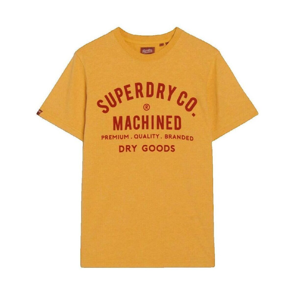 Superdry  T-shirt  Workwear Flock Graphic Jaune  Žlutá