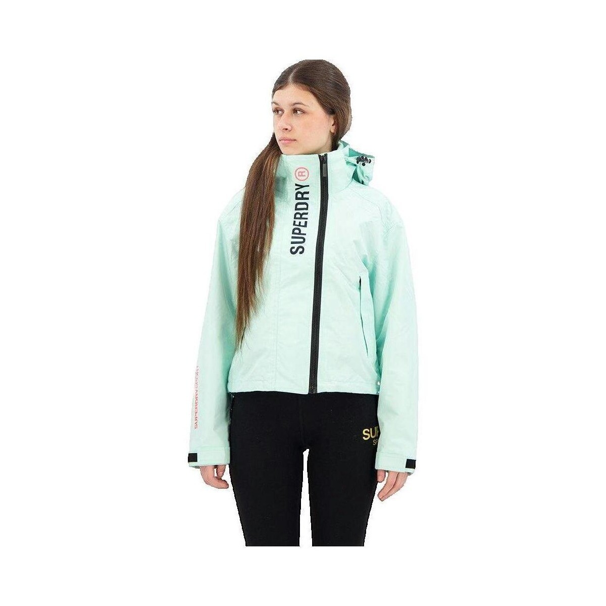 Superdry  Veste  coupe boxy avec capuche  Zelená