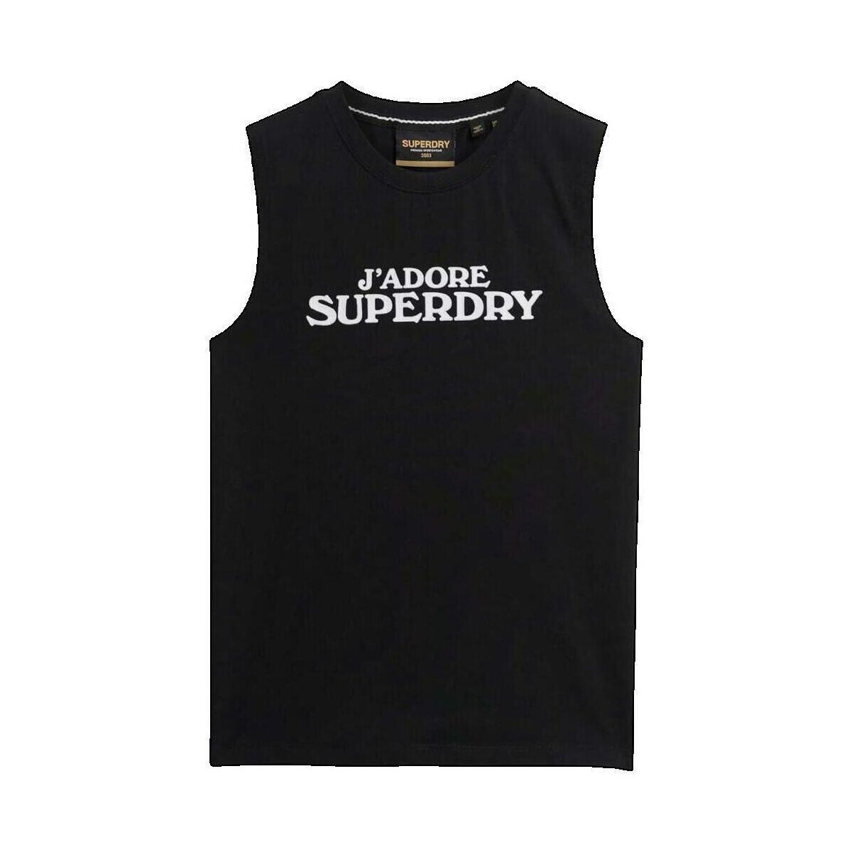 Superdry  Débardeur  Sport Luxe ajusté  Černá