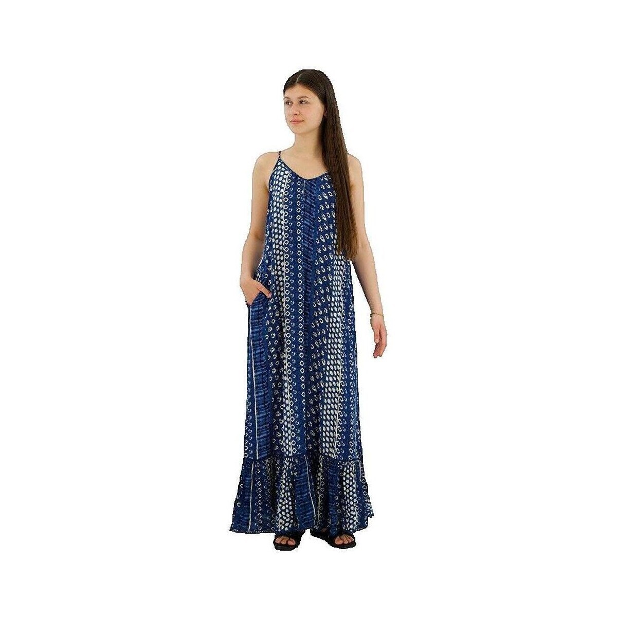 Superdry  Robe longue  sans manches multicolore  ruznobarevne