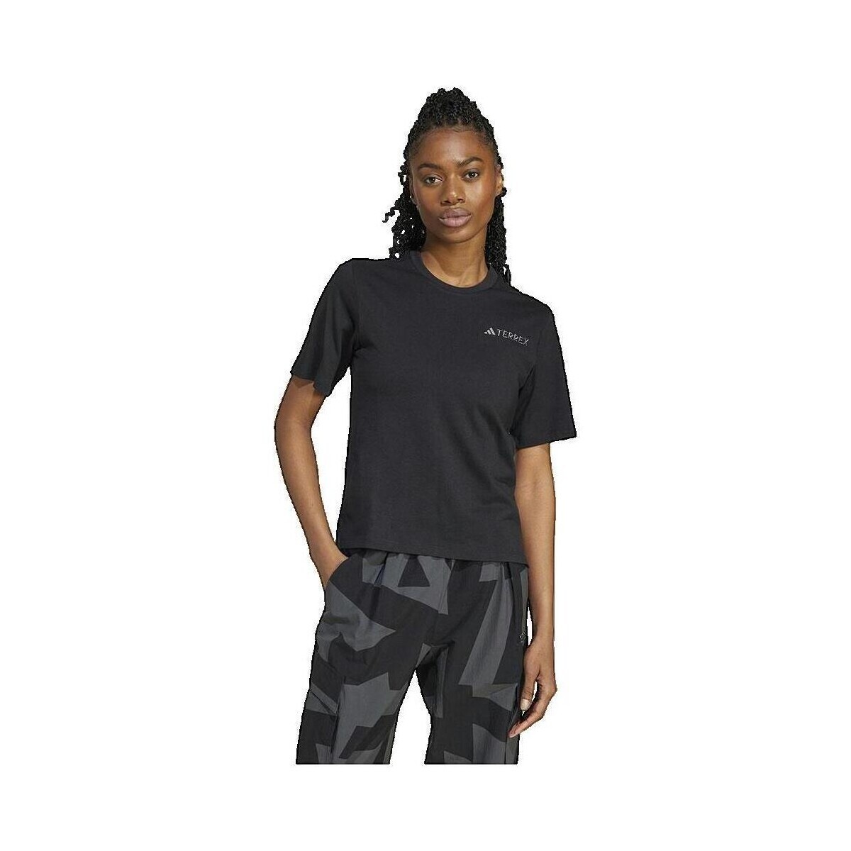adidas  T-shirt  Terrex Xploric Logo manches courtes Femme  Černá