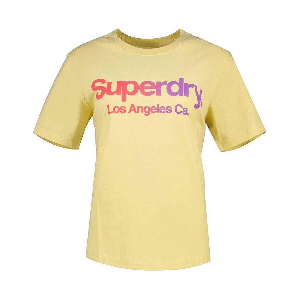 Superdry  T-shirt  Tonal Rainbow Core  Žlutá