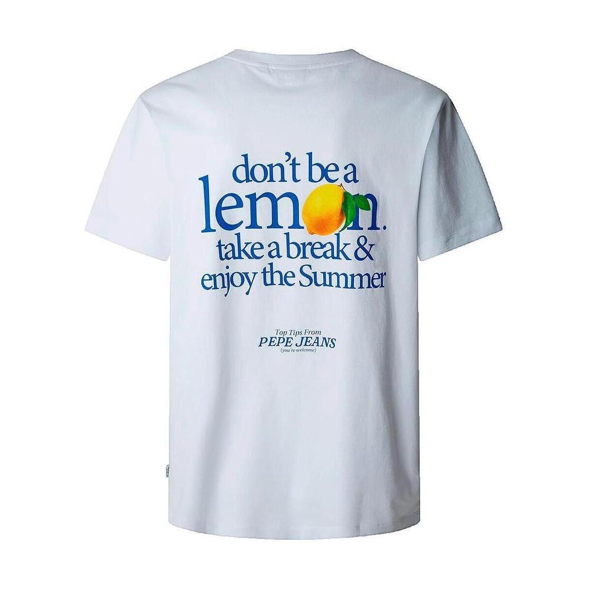 Pepe jeans  T-shirt Pepe Jeans décontracté blanc  Bílá