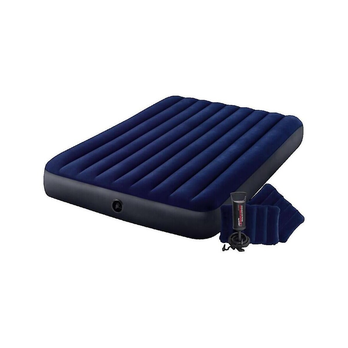 Intex  Matelas gonflable  Classic Downy 2 places bleu  Modrá