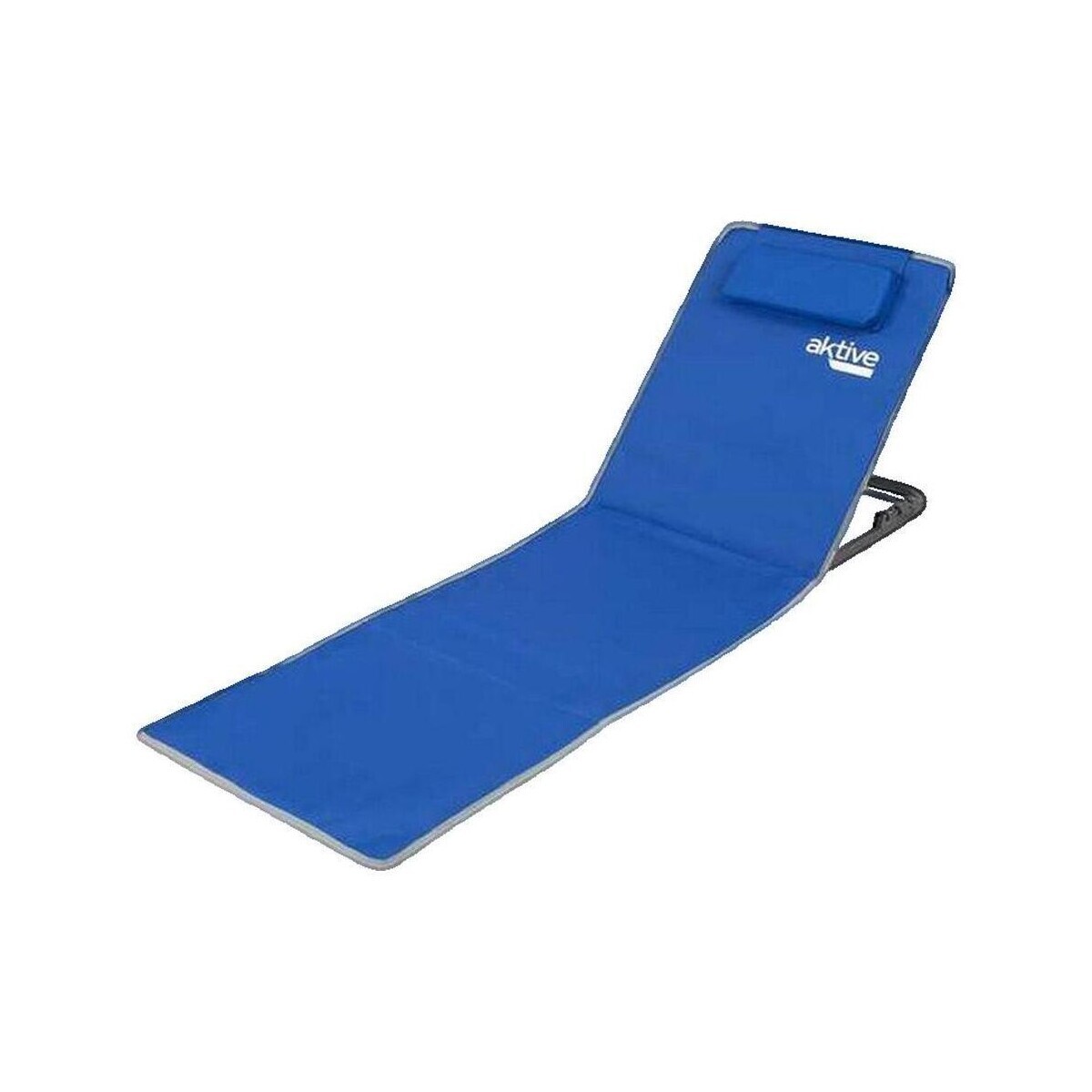 Aktive  Tapis de plage  pliable bleu avec dossier inclinable  Modrá