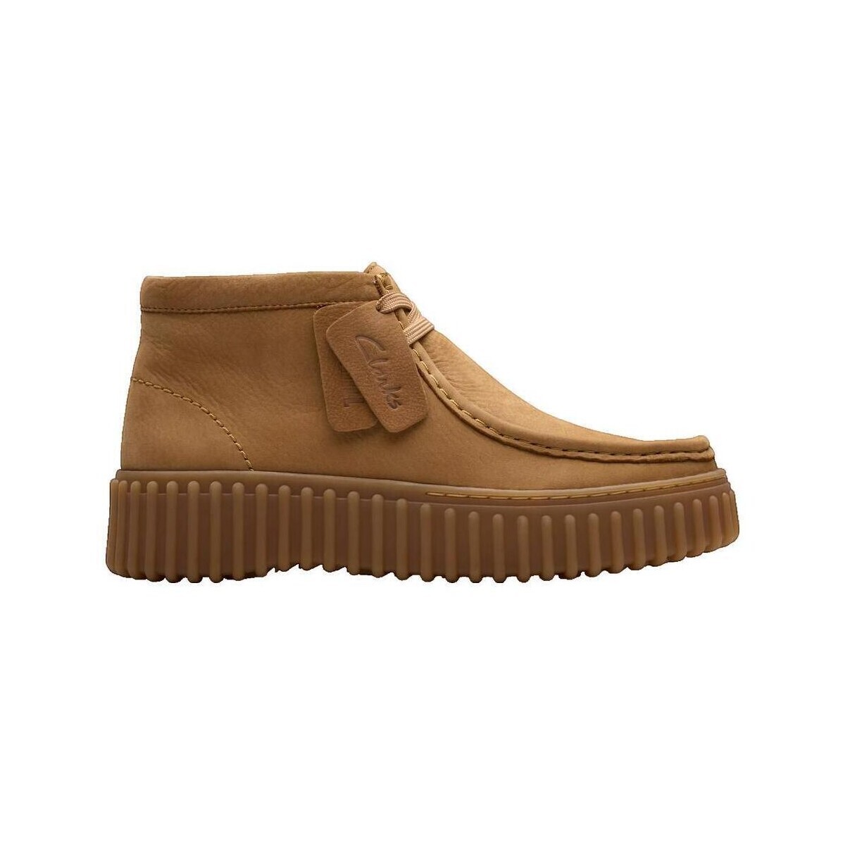 Clarks  Chaussures Baskets montantes  Torhill Moss cuir fauve  Hnědá