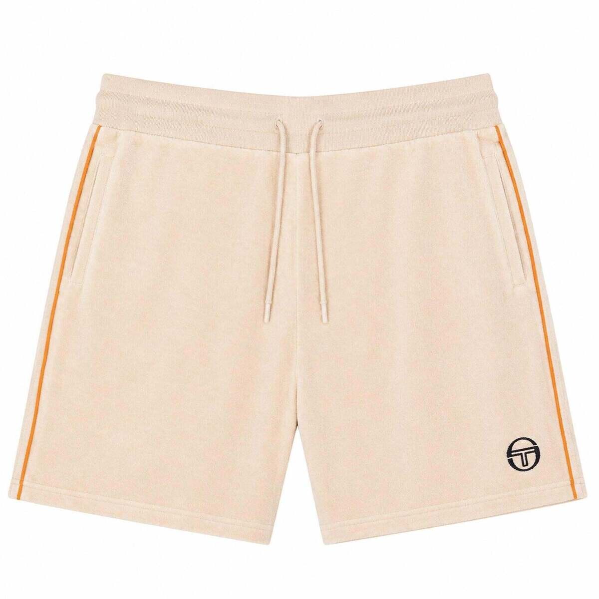Sergio Tacchini  Tasso Velour Shorts Sandshell/Orange Pepper  Béžová