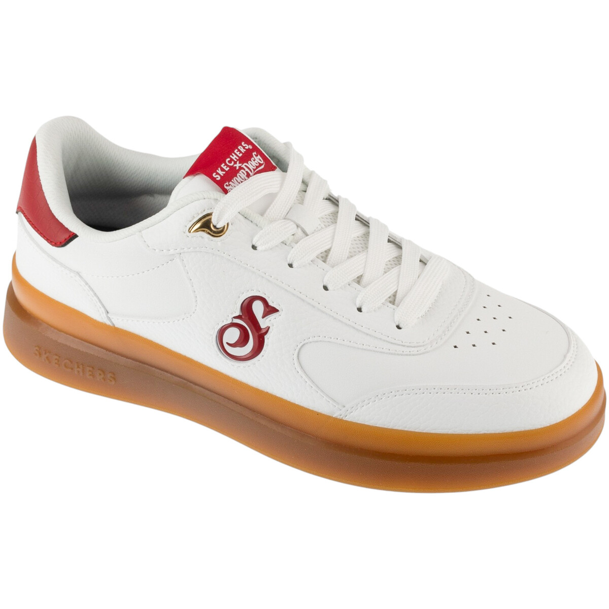 Skechers  Duraleather Lace Up Snoop Cupsole Sneaker  Bílá