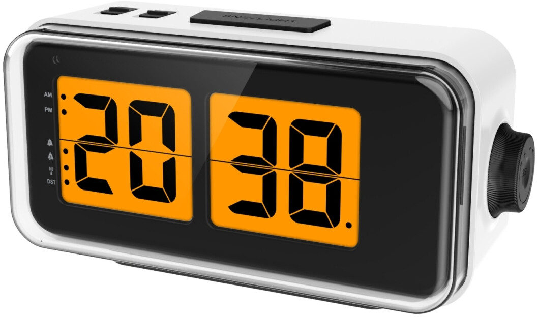 Lowell Digitální stolní překlápěcí hodiny řízené signálem JD9042B