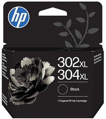 HP 302XL/304XL Black Original Ink Cartridge, B7RT9AE