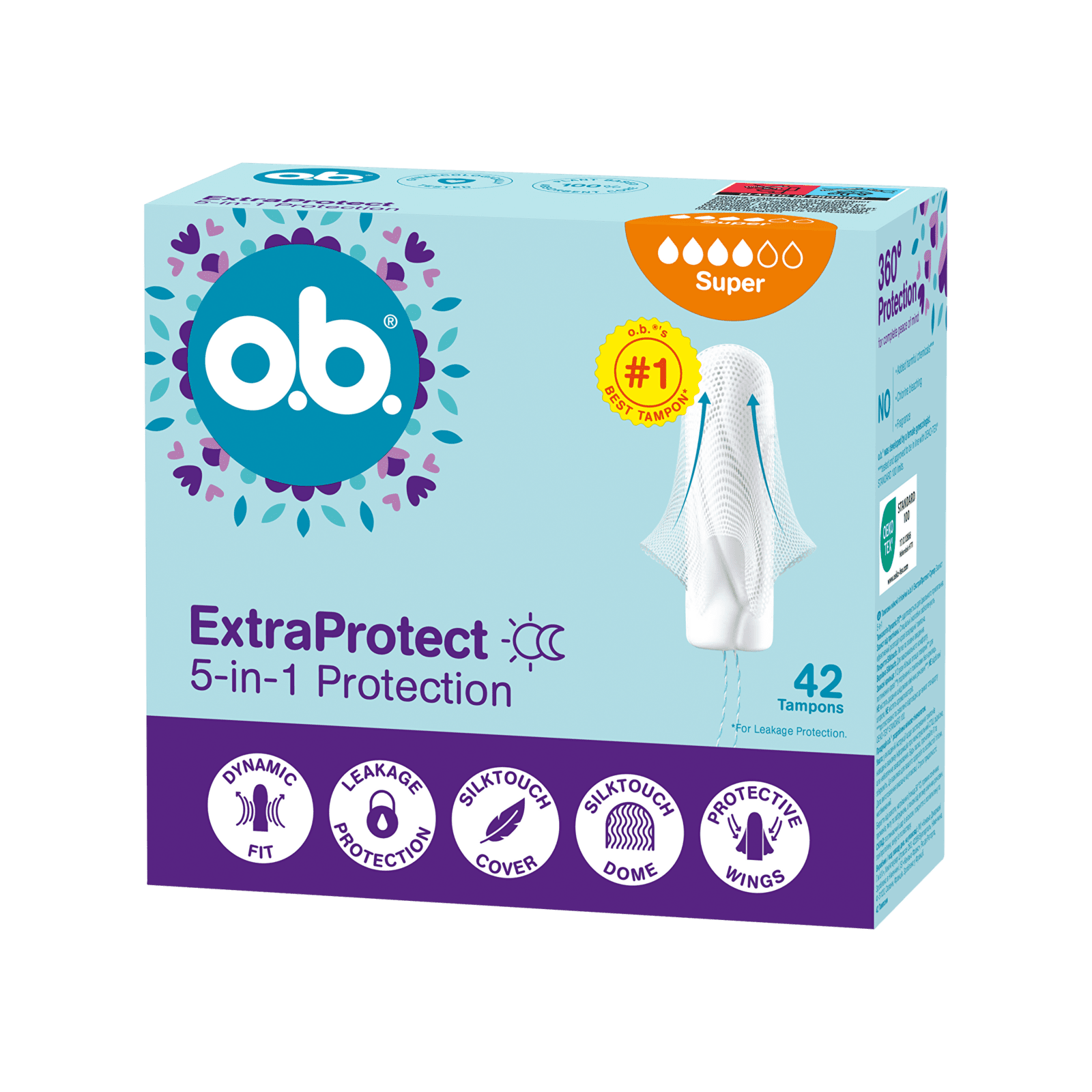 o.b. Tampóny Extra Protect Super 42 ks