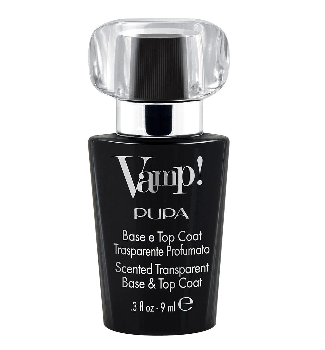 PUPA Milano Podkladový a vrchní lak Vamp! Base & Top Coat Black Fragrance 300 9 ml