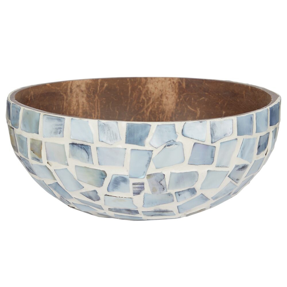 COCONUT Dekorační miska mozaika 14 cm - modrá