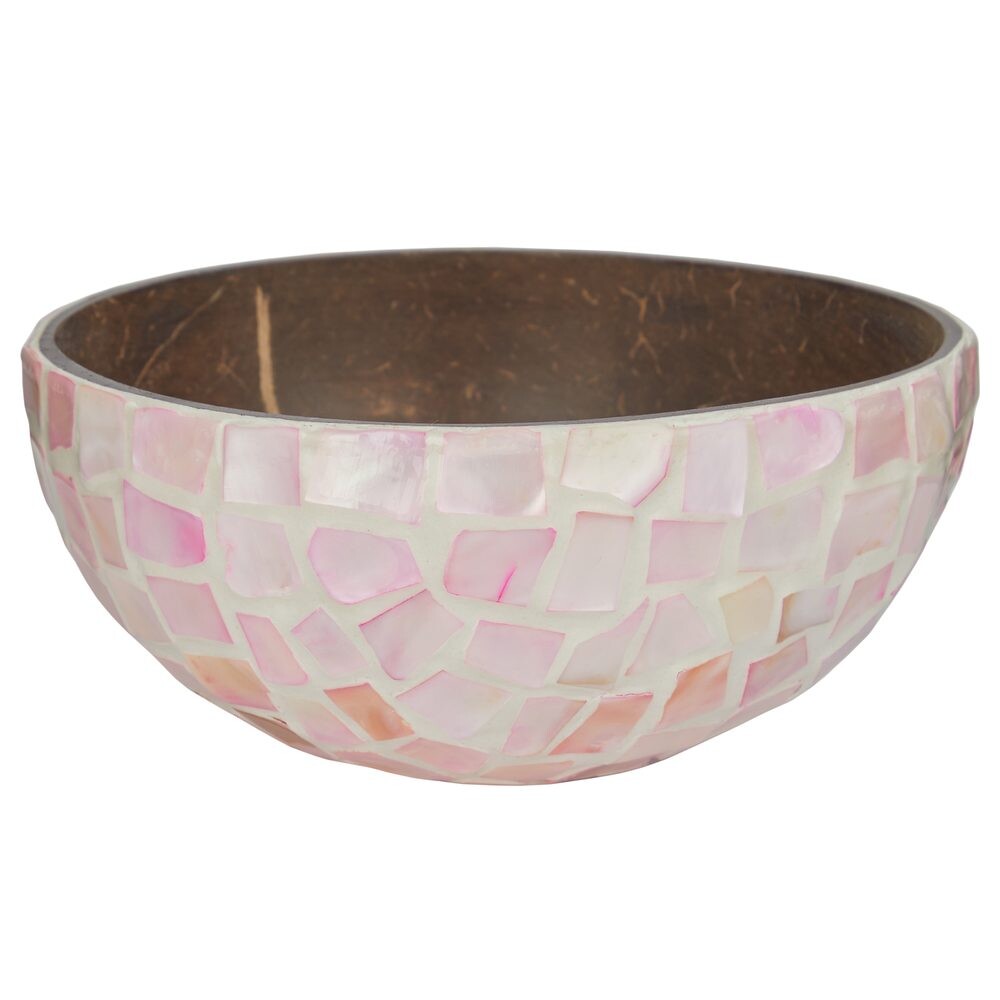 COCONUT Dekorační miska mozaika 14 cm - růžová