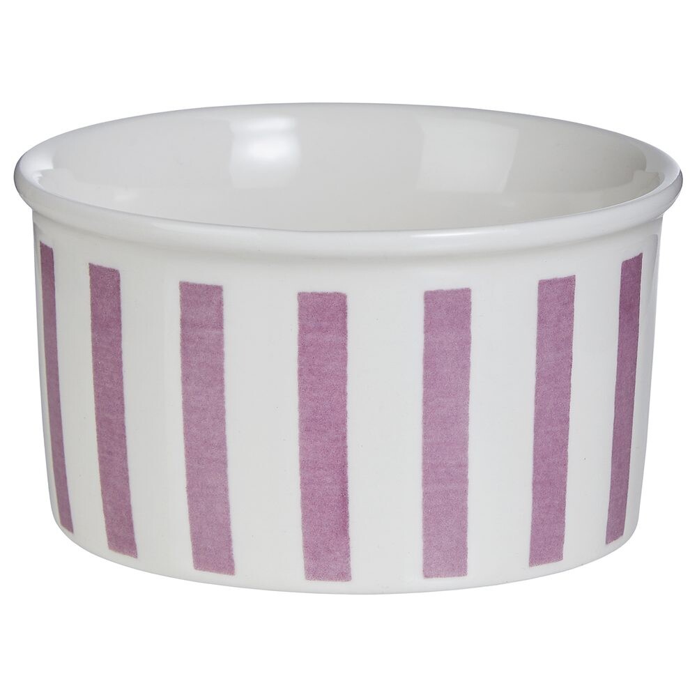 GELATO Pohár na zmrzlinu pruhy 120 ml - bílá/sv. fialová