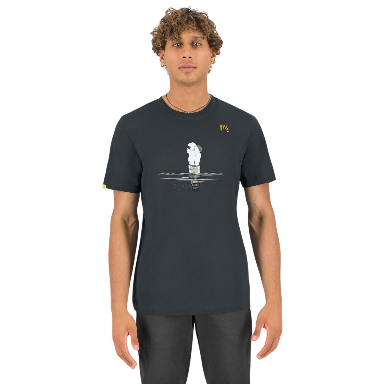 Pánské triko Karpos Wild Animal T-Shirt Velikost: L / Barva: tmavě šedá