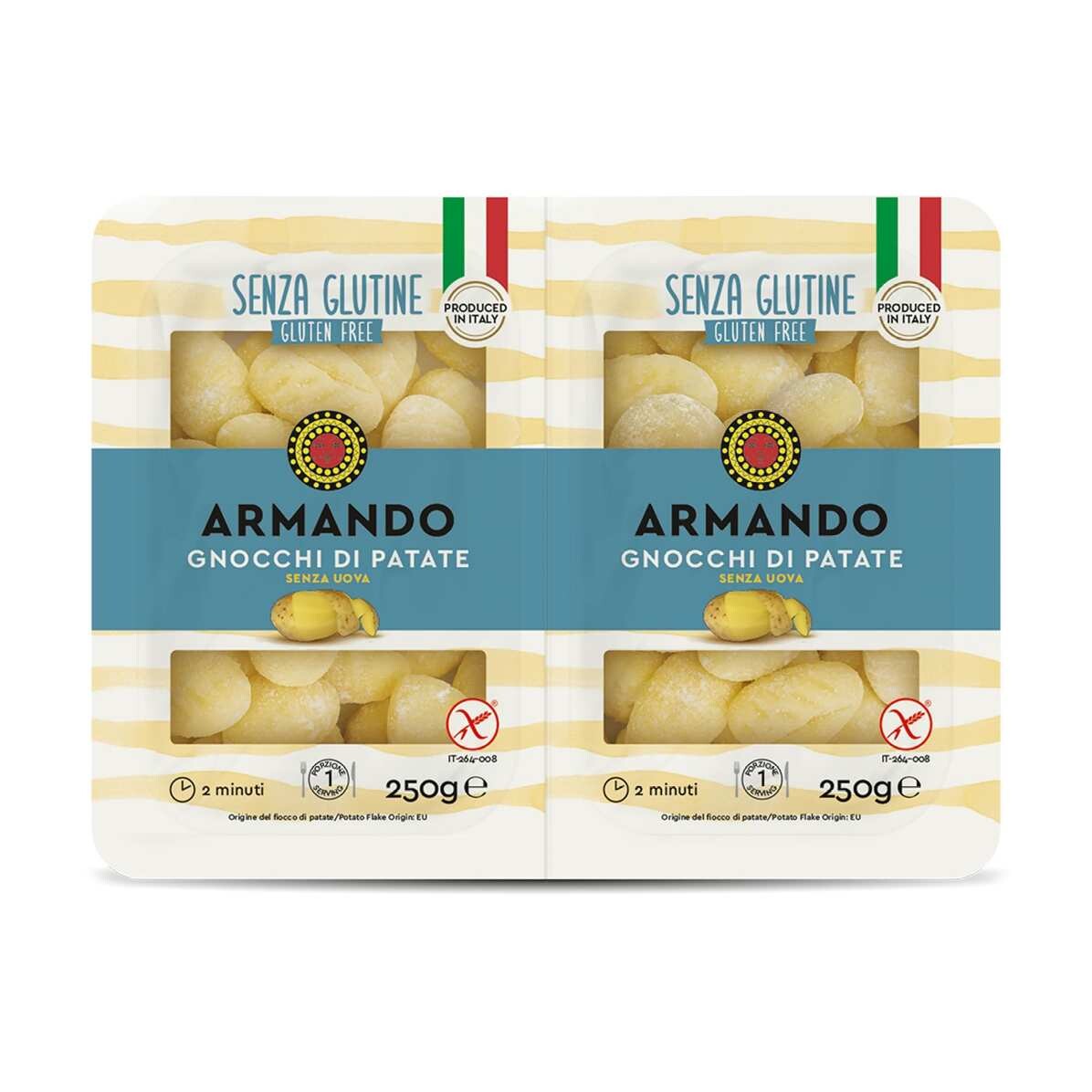 Bramborové gnocchi 500 g, bez lepku, ARMANDO