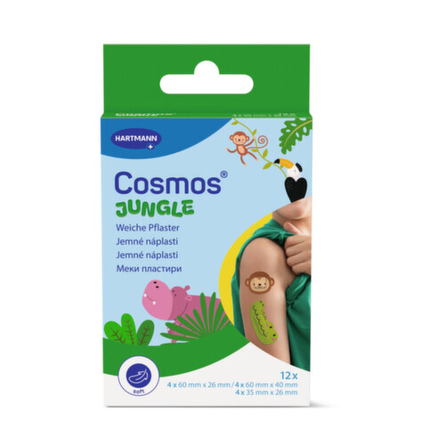Cosmos Jungle náplast tvar zvířátek 12ks
