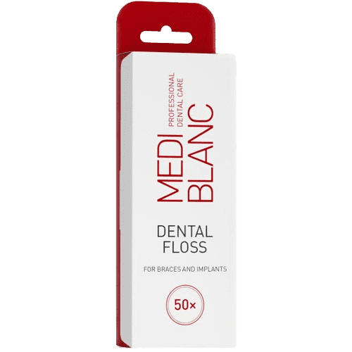 MEDIBLANC Dental Floss For Braces and Implants 50ks