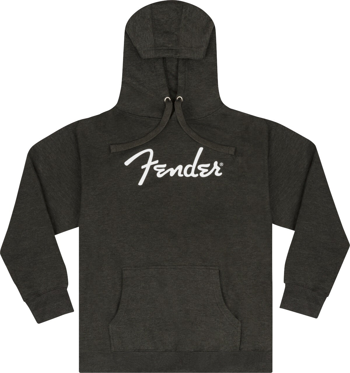 Fender Spaghetti Logo Hoodie, Gray Heather, XXL