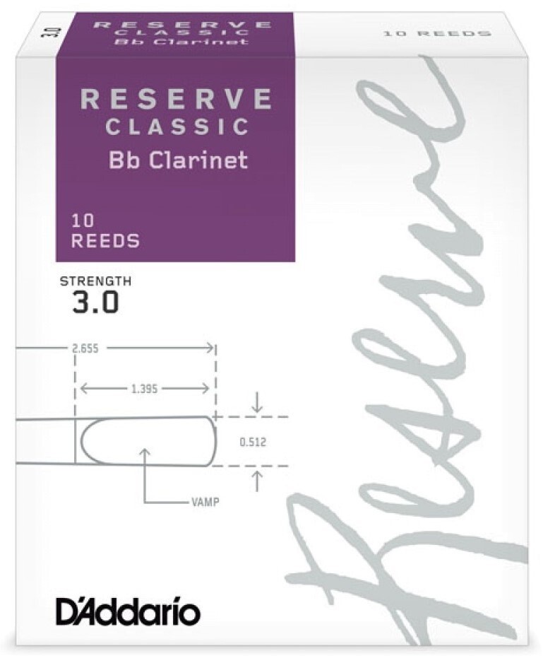 D'Addario Organic Reserve Classic Bb Clarinet 10 - 4.5