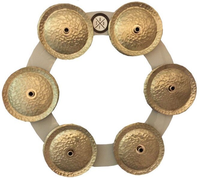 Big Fat Snare Drum Bling Ring-White-Copper