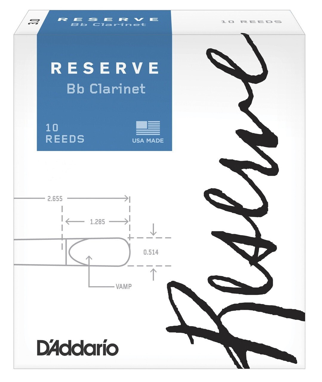 D'Addario Reserve Bb Clarinet - 10 - 4.5