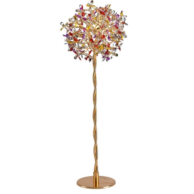 Luxusní křišťálová stojací lampa 5 x G9