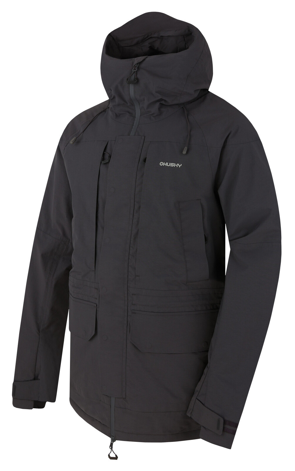 Husky Pánská hardshell bunda Nigalo M graphite Velikost: M 8592287159486