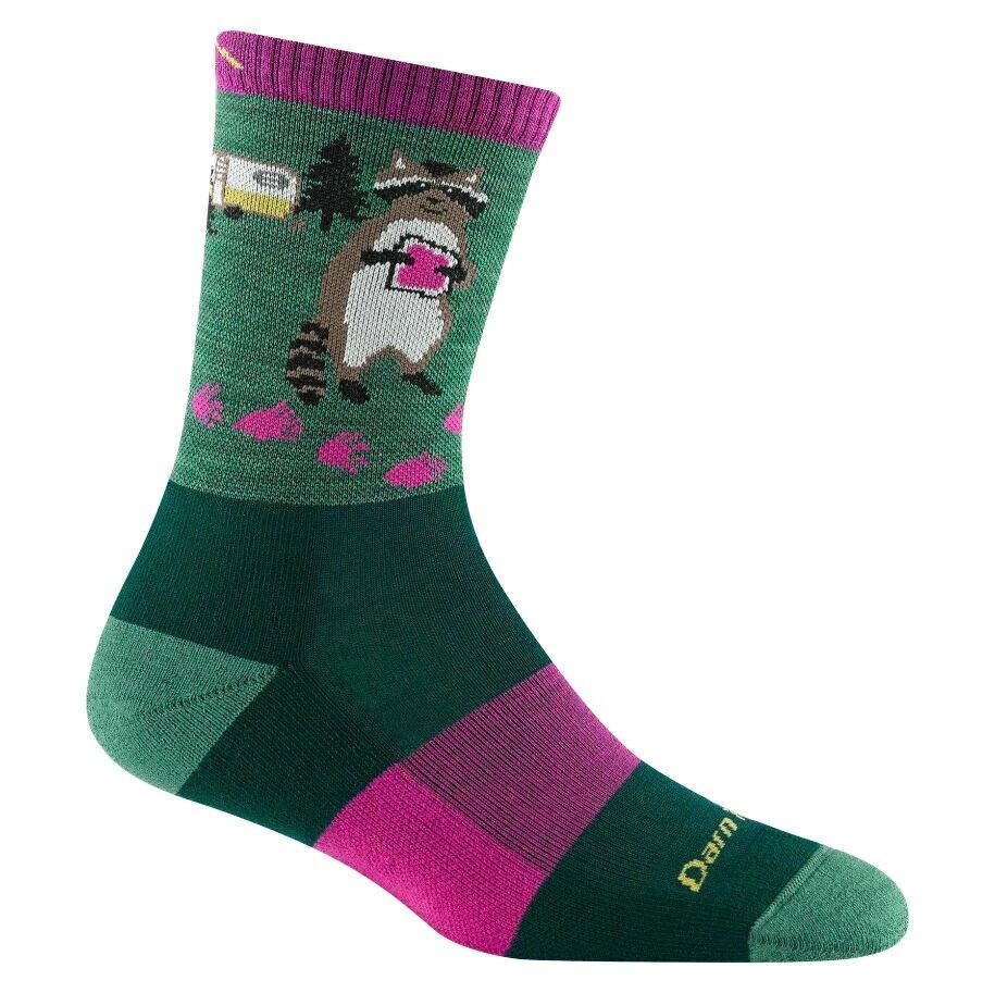 Darn Tough Critter Club Micro Crew Lightweight with Cushion Moss Velikost: (42-45) L 642249212761