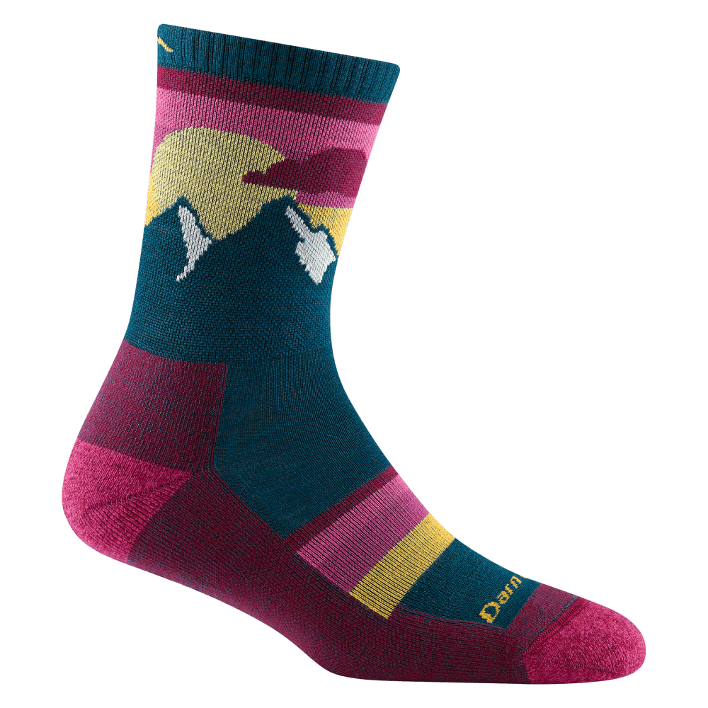 Darn Tough Sunset Ledge Micro Crew Lightweight with Cushion Dark Teal Velikost: (42-45) L 642249205633