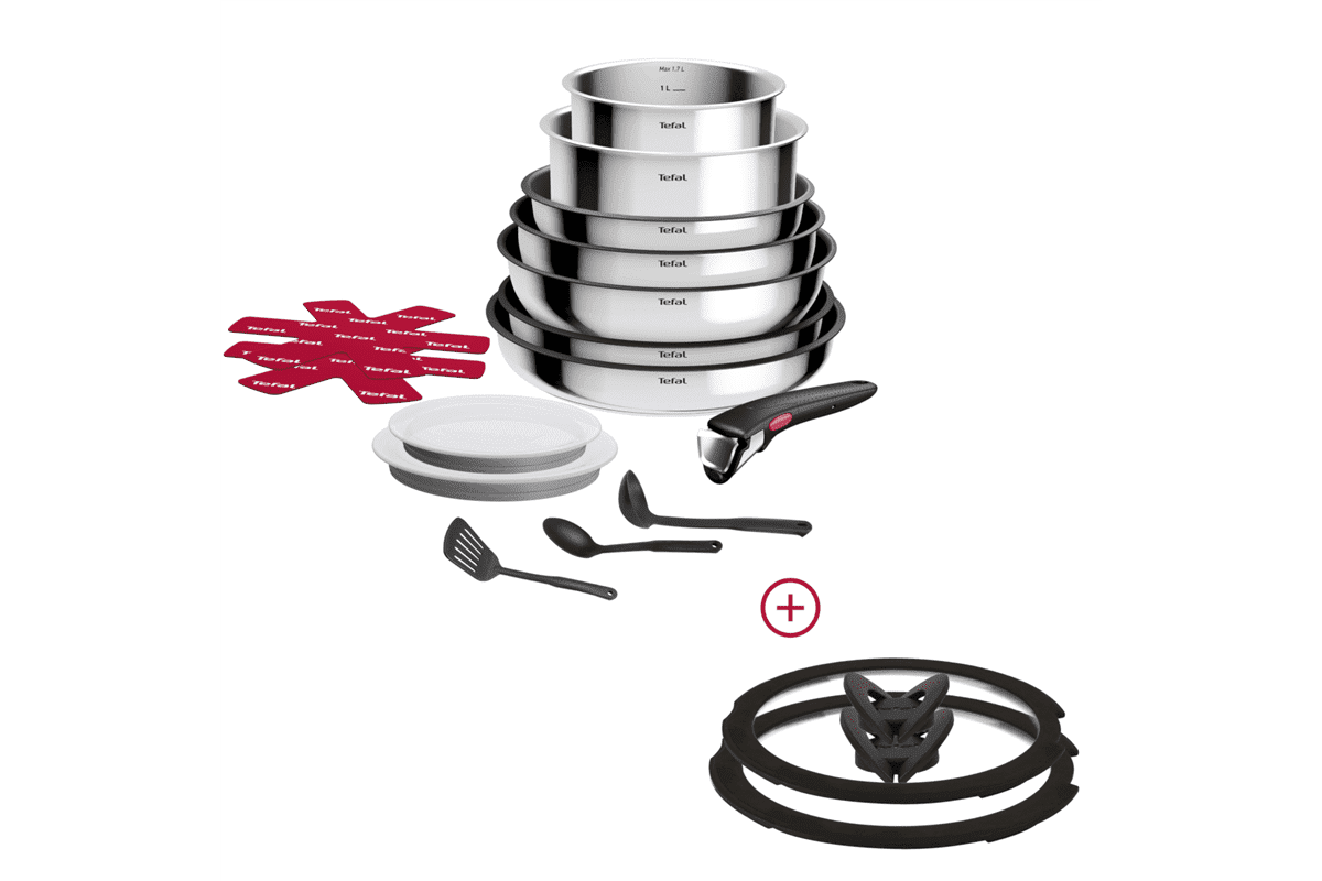 Akční set sada nádobí Tefal Ingenio Cook Eat L881SF04 + poklice 24 a 26 cm