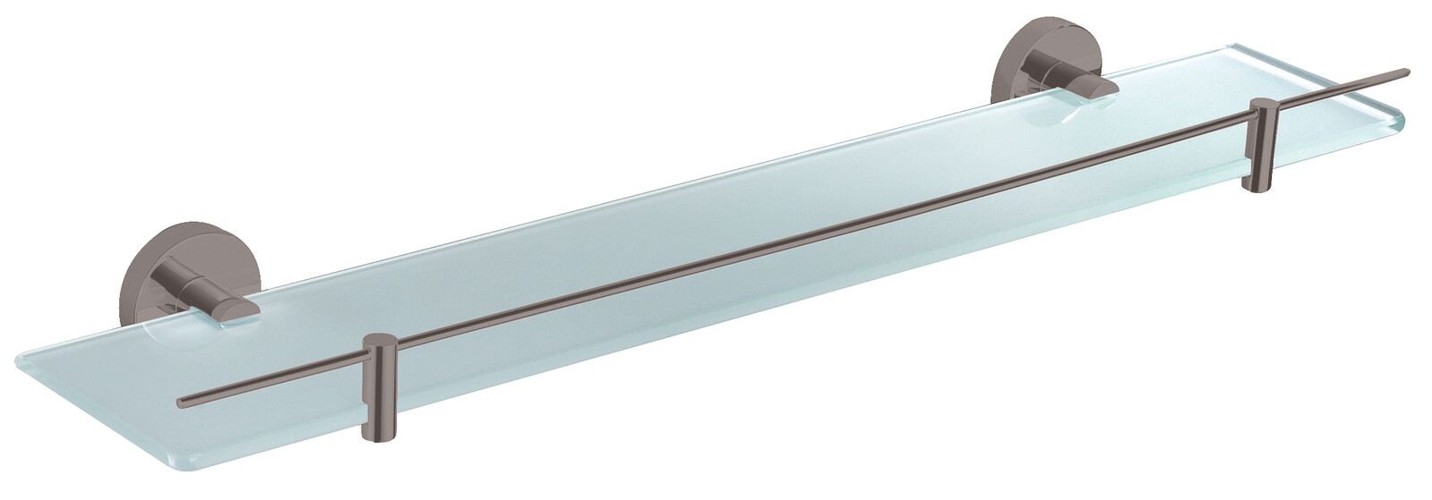 COLORADO - Koupelnový doplněk Polička skleněná 600 mm, Metal Grey - kartáčovaná COA0900/60MGK, RAV Slezák