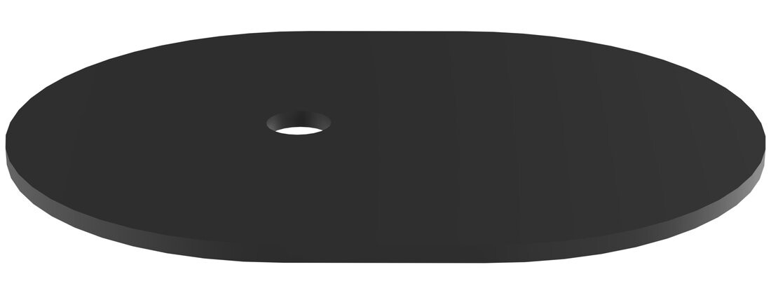 Sapho OASIS police do prostoru 40x52cm, kompozit, černá mat