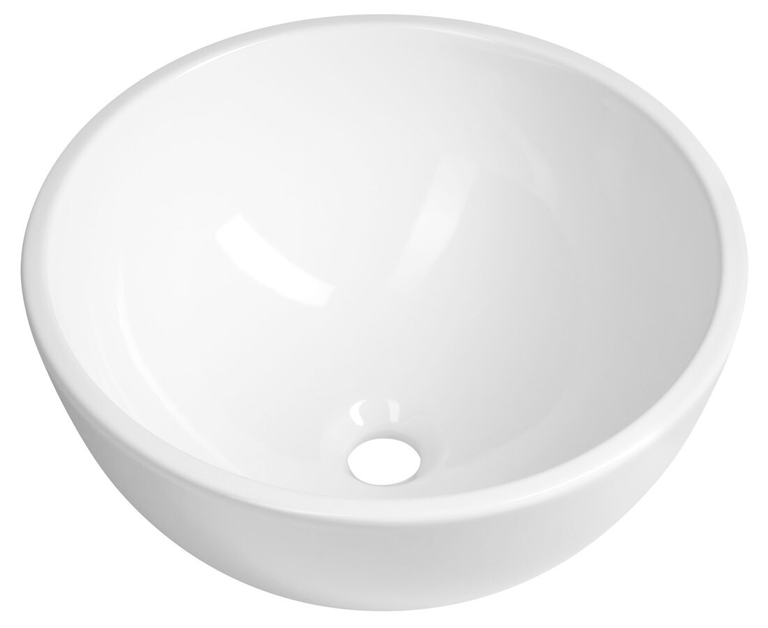 Sapho MOON keramické umyvadlo na desku, průměr 43cm, bílá