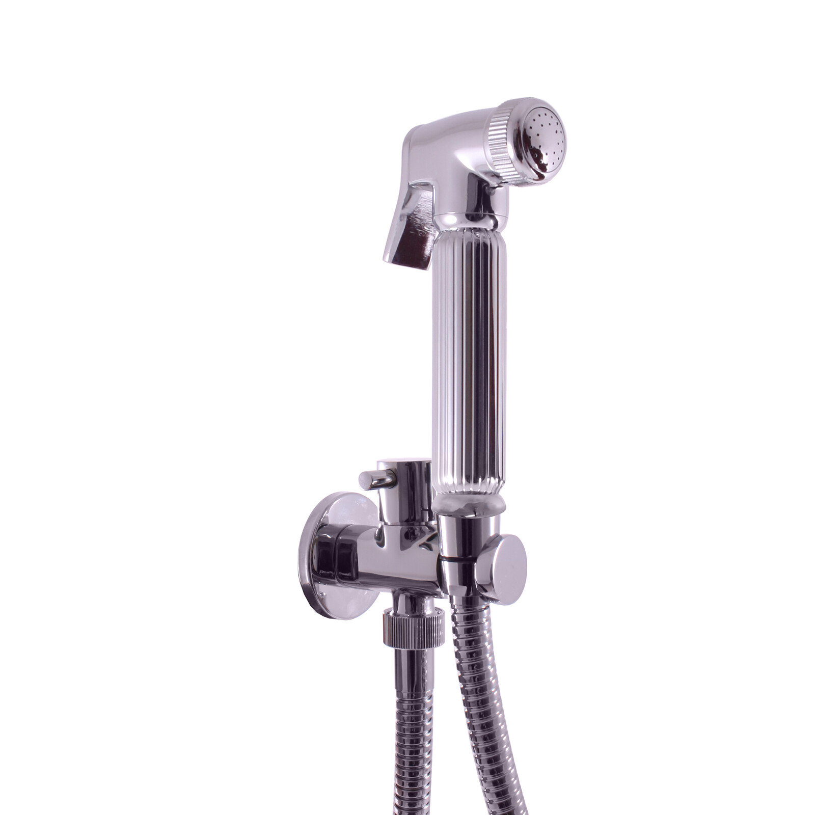 hygienický komplet na dvě použití s bidetovou sprškou a držákem , Chrom SK6905-1, RAV Slezák