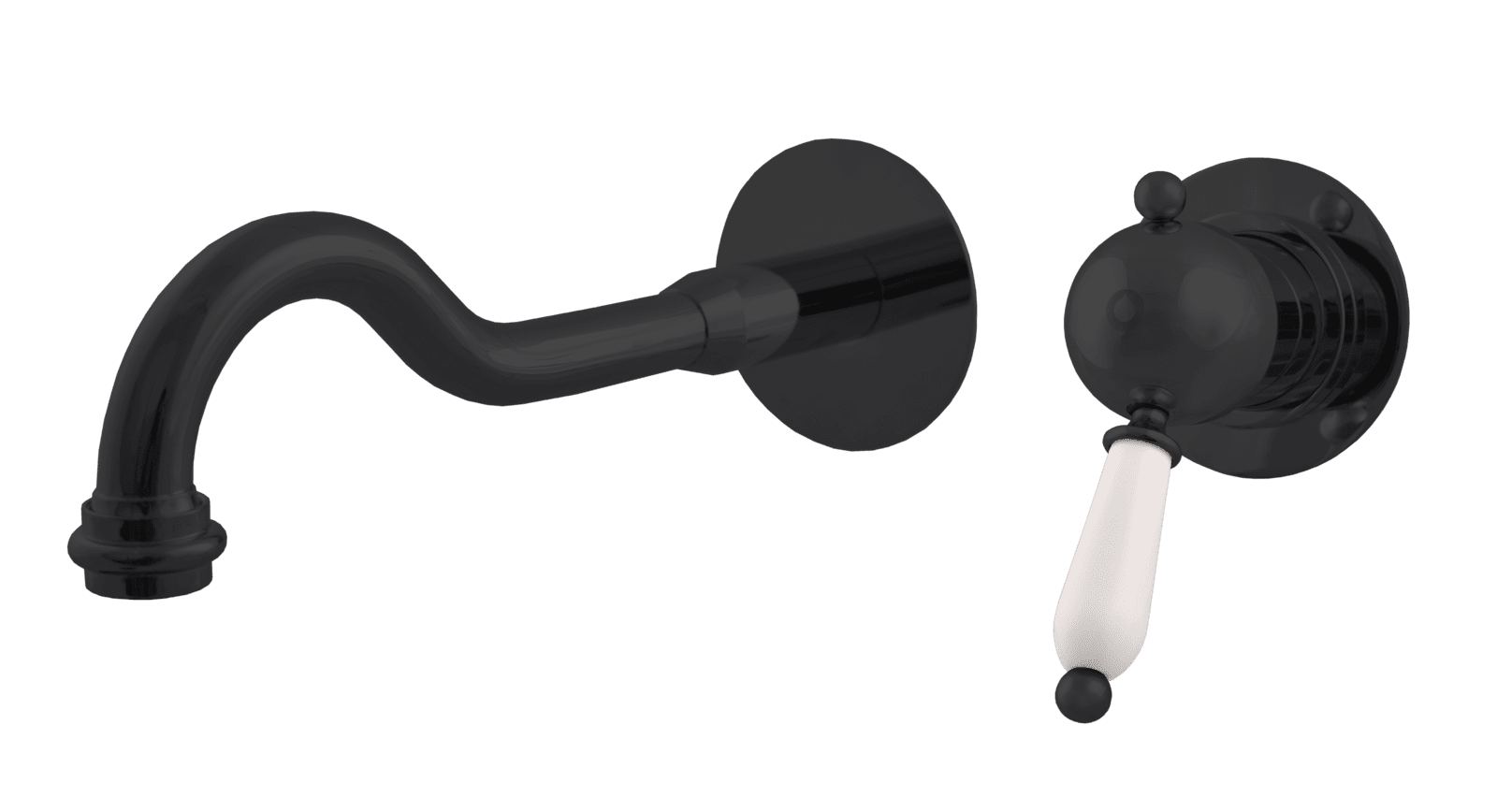 LABE - Umyvadlová baterie vestavěná, Černá matná L534/2CMAT, RAV Slezák