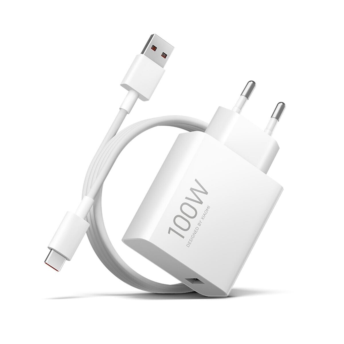 Xiaomi MDY-19-ER USB-A 100W Cestovní Nabíječka + USB-C 6A Datový Kabel White BHR095VEU