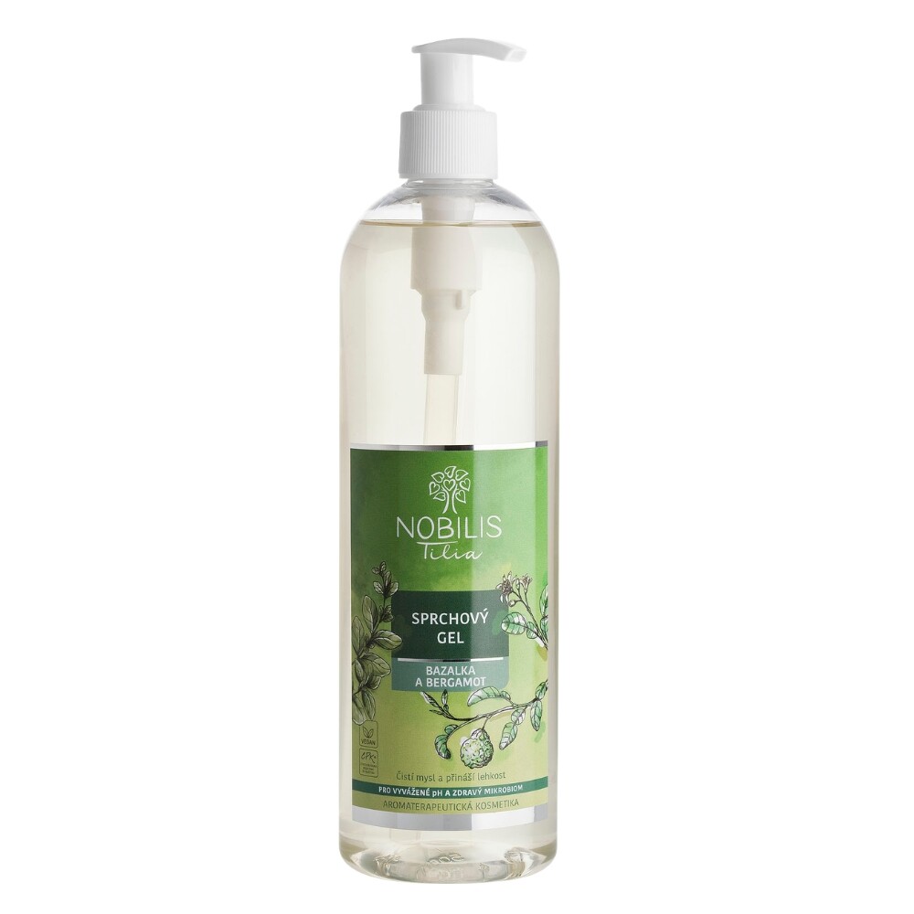 NOBILIS TILIA Sprchový gel Bazalka a bergamot 500 ml