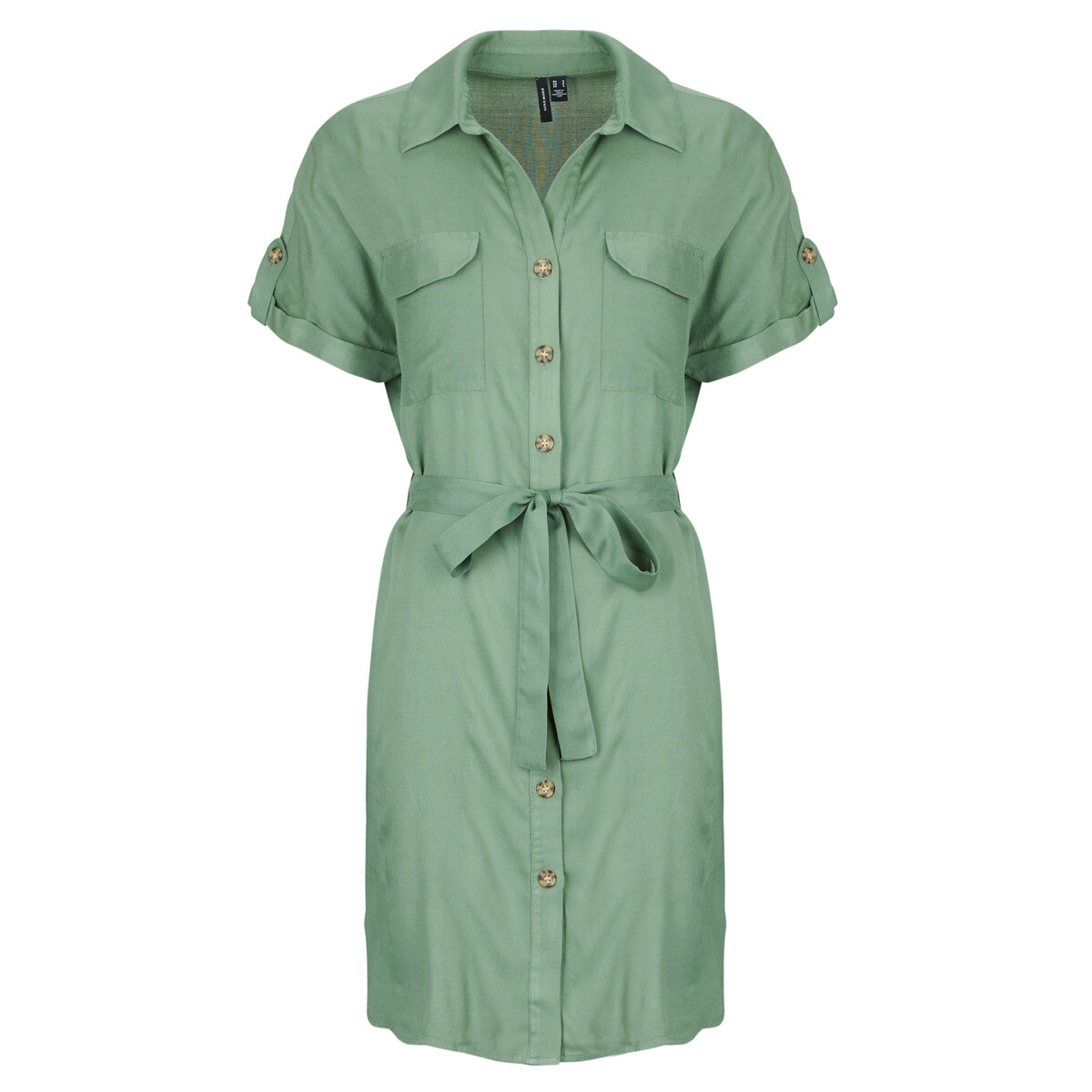 Vero Moda  VMBUMPY SS SHORT  Zelená