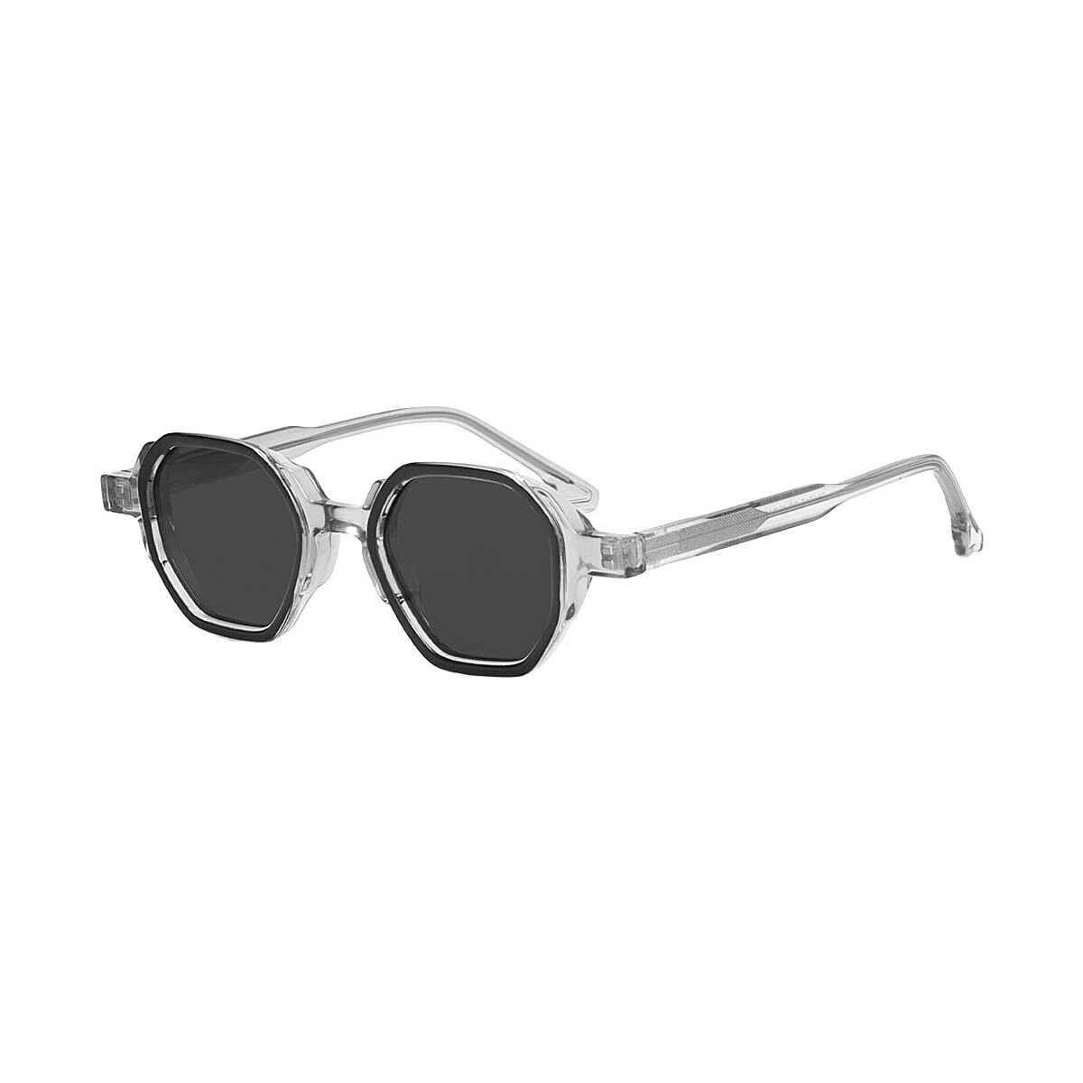 Veyrey  cat-eye acetátové polarizační sluneční brýle polarizační  Stříbrná