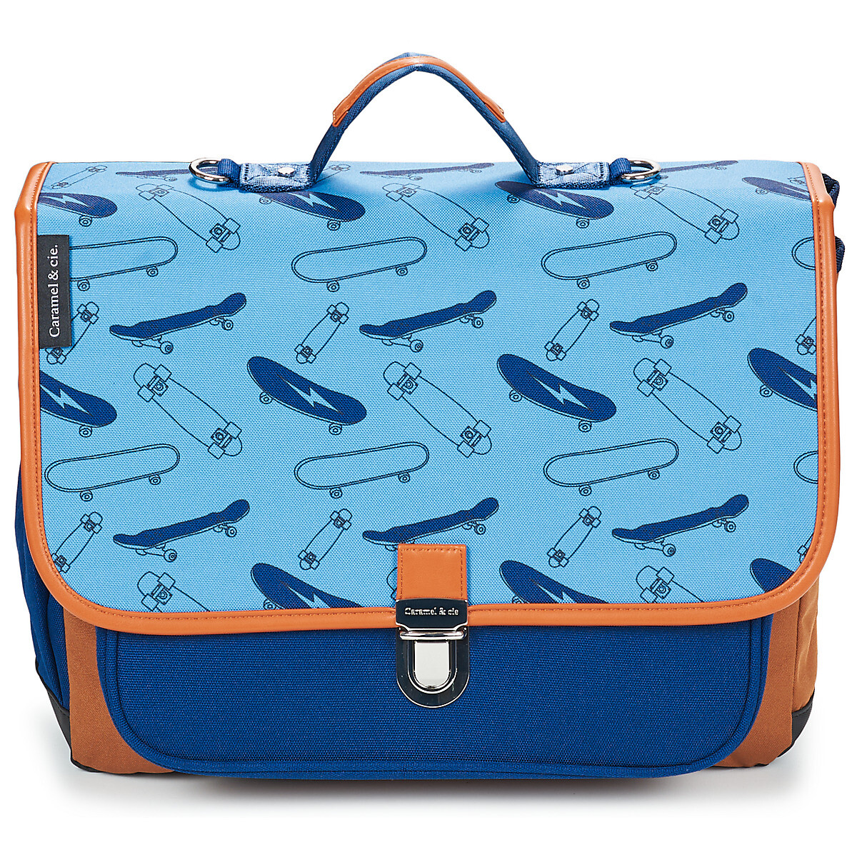 CARAMEL & CIE  CARTABLE 38 CM BLUE SKATES  Modrá
