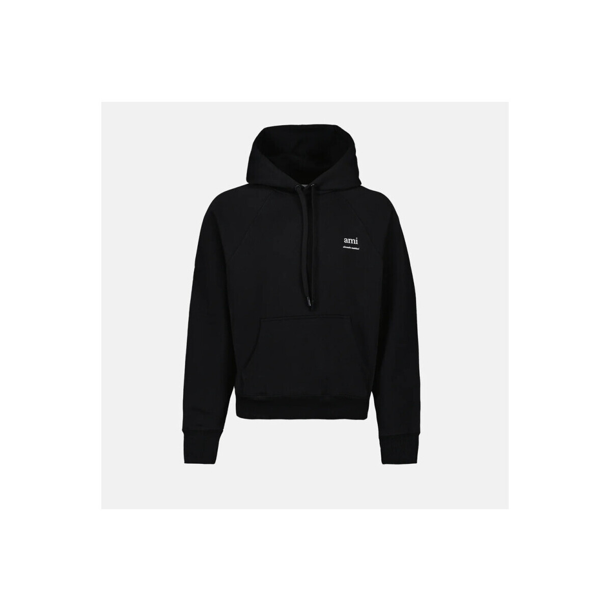 Ami Paris  HOODIE  USW224 747 001 BLACK  Černá