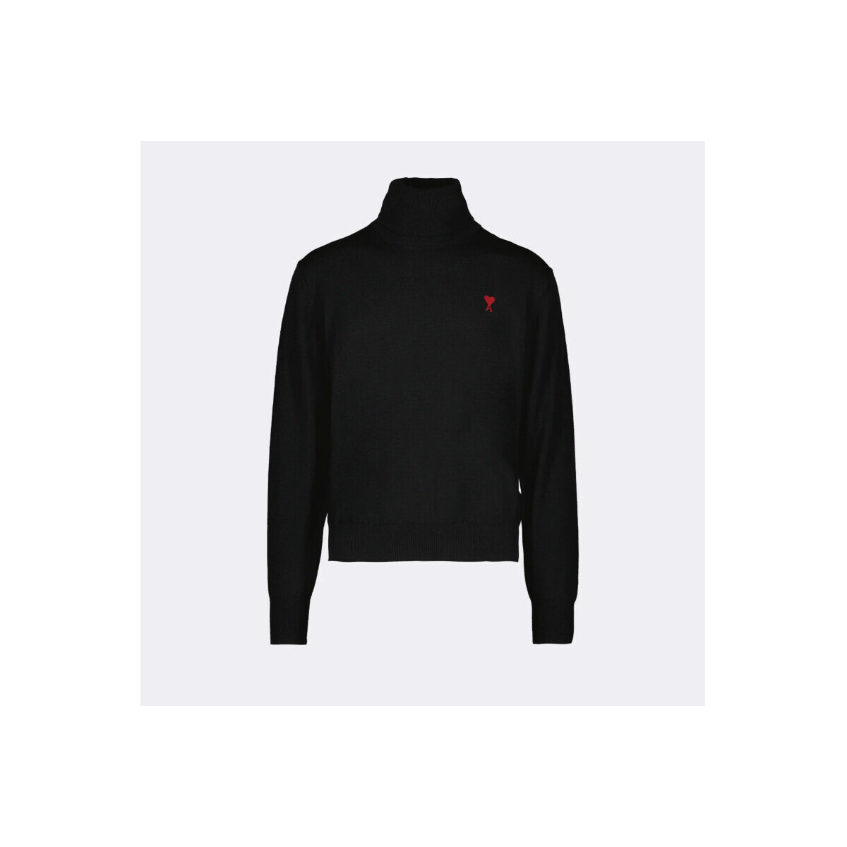 Ami Paris  PULL  HKS411 KN0025 BLACK  Černá