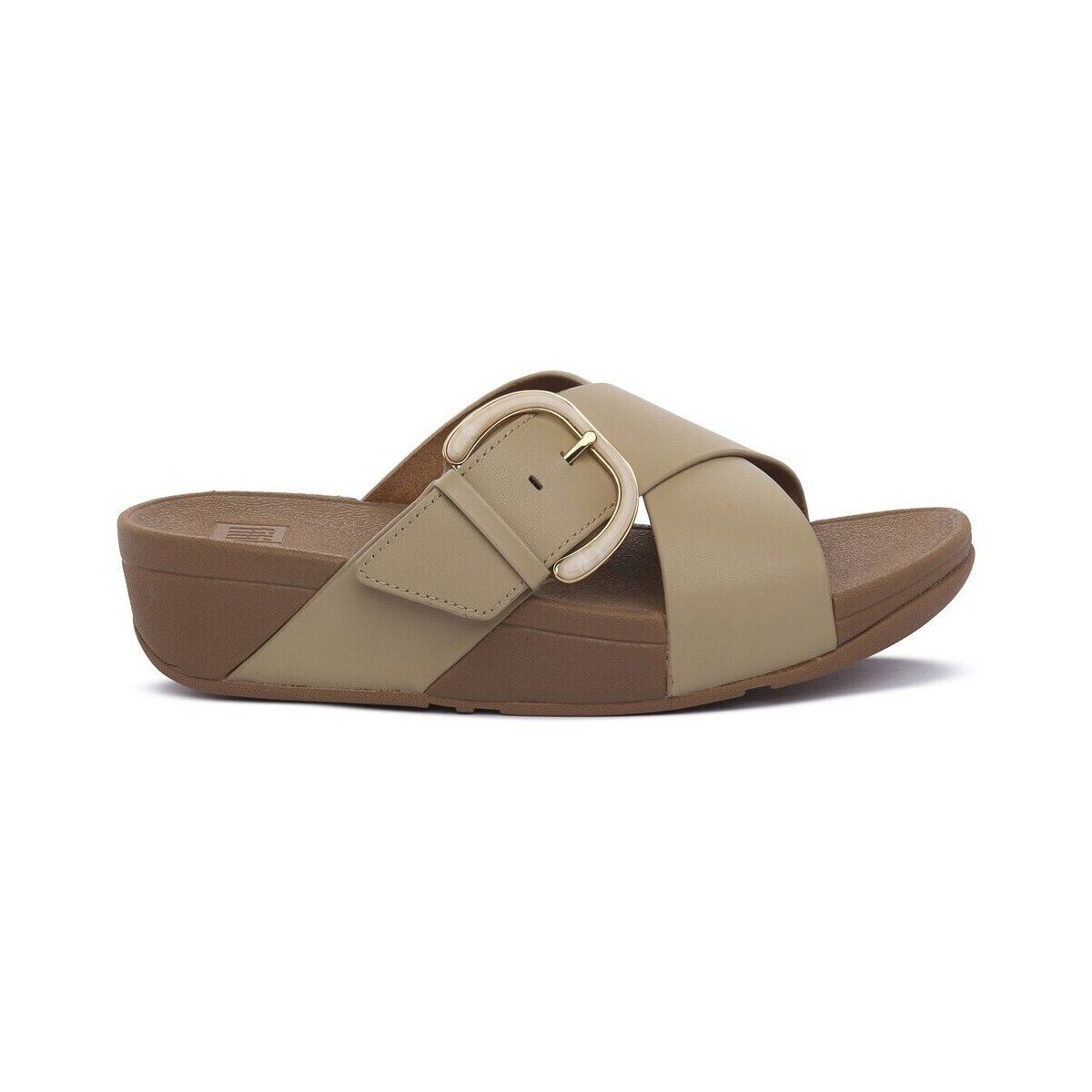 FitFlop  FIT FLOP LULU CROSS SLIDE  Hnědá