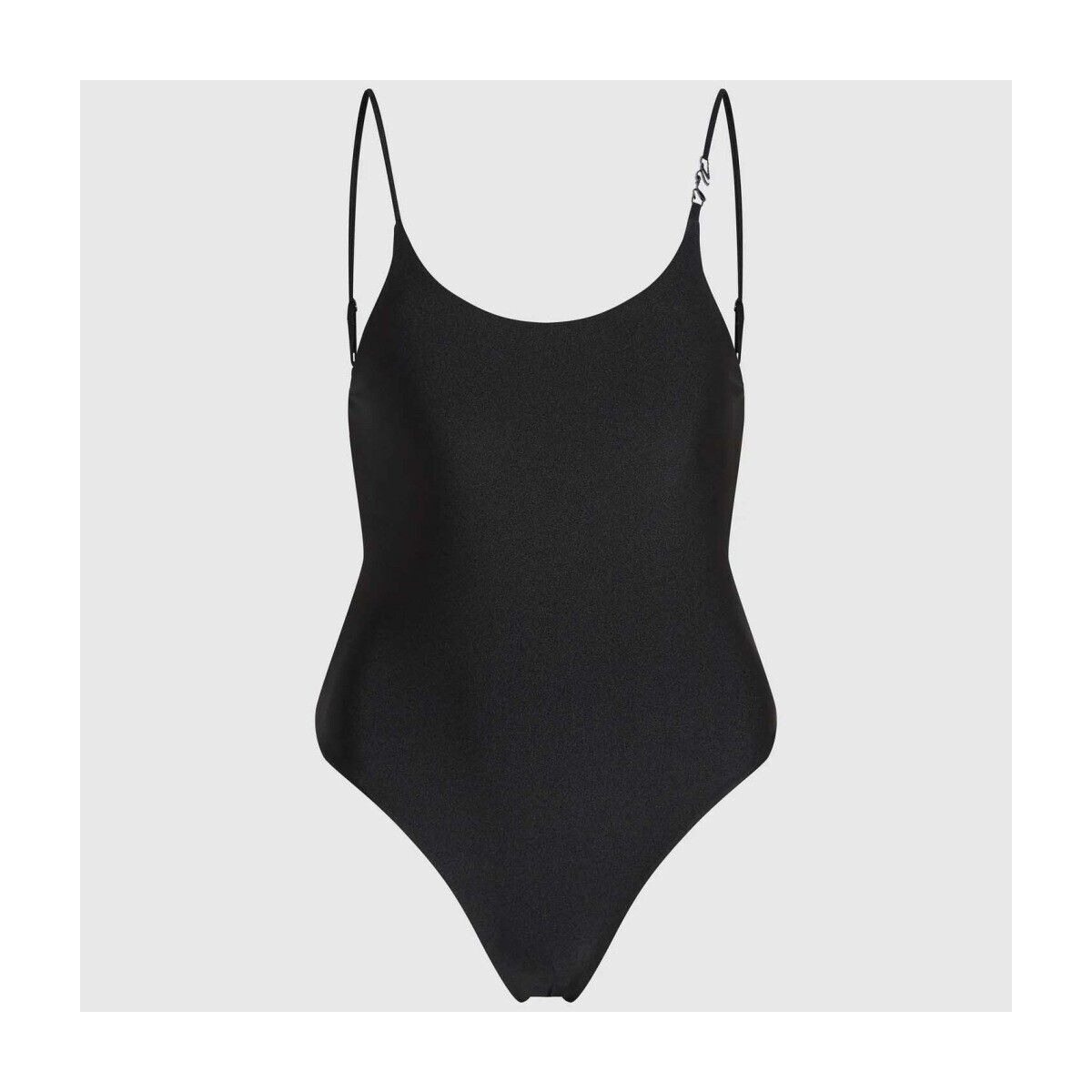 Karl Lagerfeld  Cheeky Swimsuit  Černá