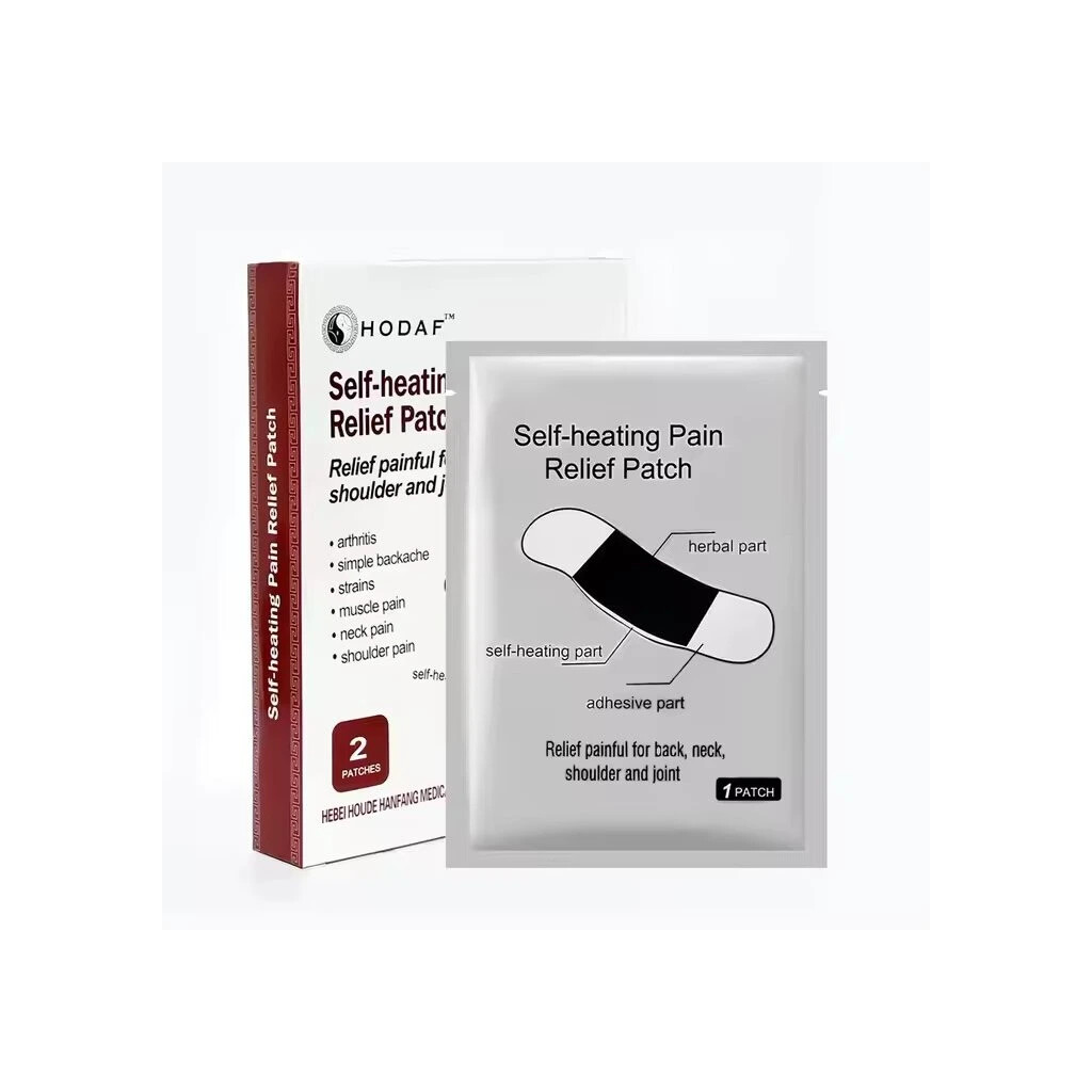 Samozahřívací náplast na záda, klouby a svaly Hodaf Pain Relief Patch 2 ks - tělová