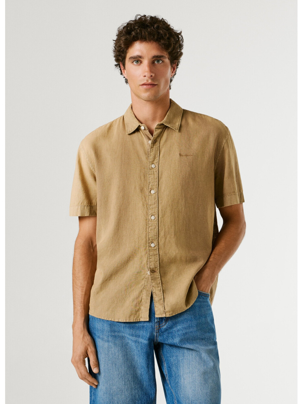 Pepe Jeans pánská hnědá košile PM3091193-845 L
