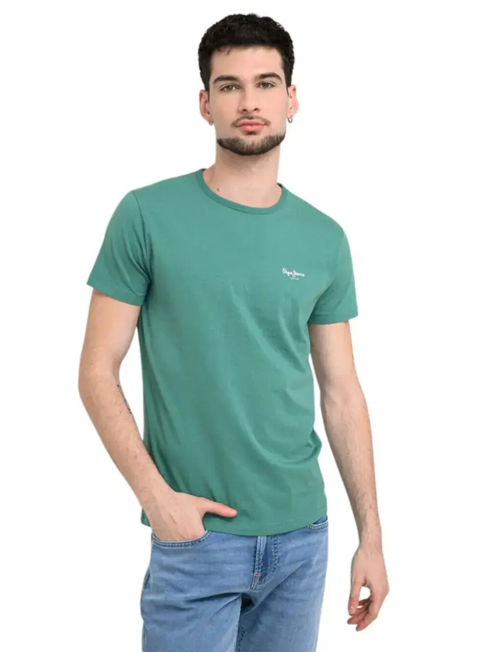 Pepe Jeans pánské zelené tričko PM5010180-671 L