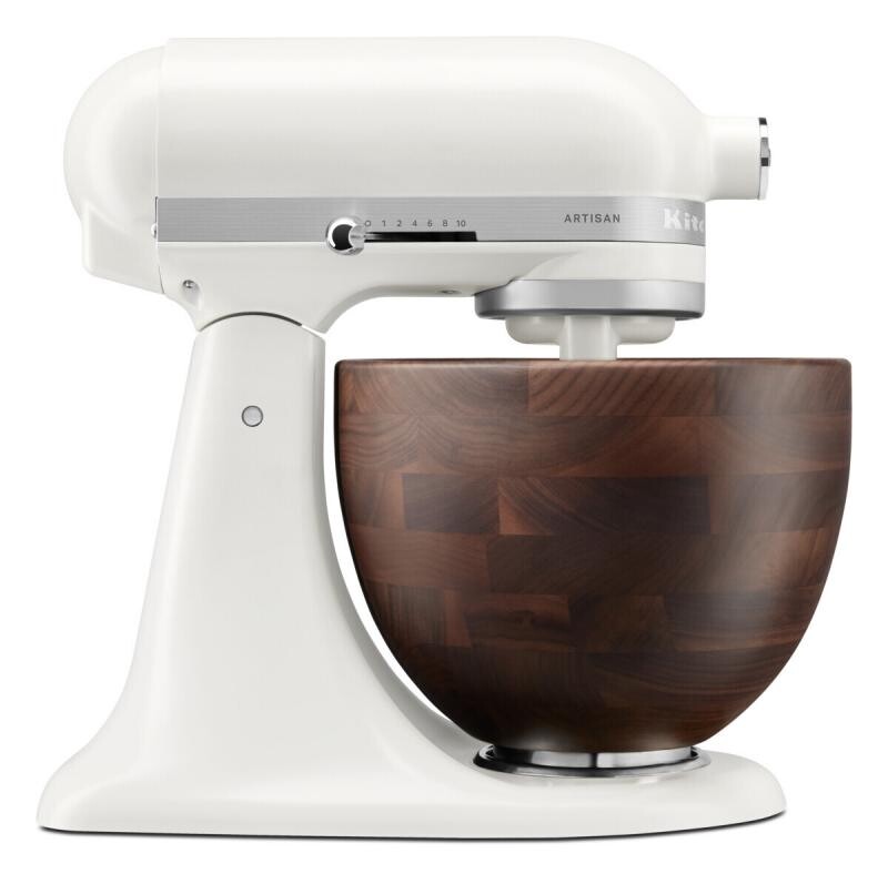 KitchenAid robot Artisan 5KSM156WBEPL porcelánová s dřevěnou mísou